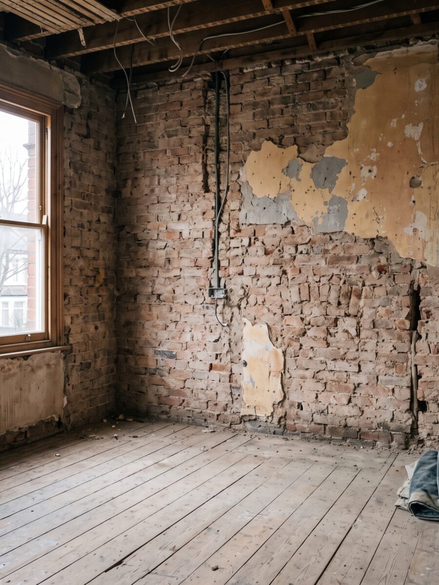 Intérieur de maison en cours de rénovation